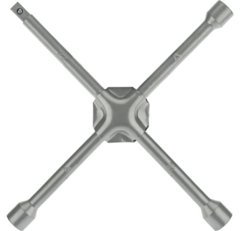 Ключ баллонный REXANT 12-5881 17х19х21мм, под квадрат 1/2, усиленный, толщина 16