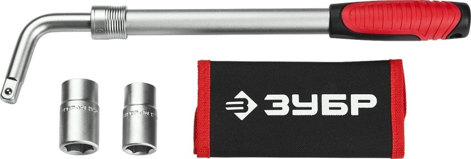 Ключ баллонный ЗУБР МАСТЕР телескопический, с торцовыми головками [27525-H4]
