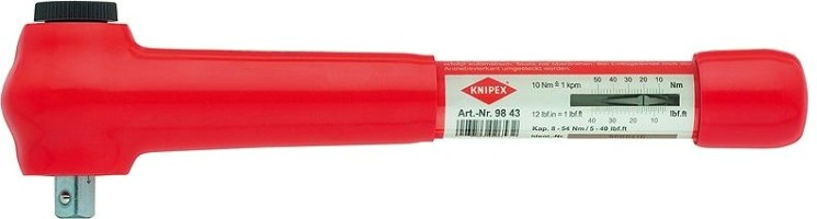 Ключ динамометрический диэлектрический KNIPEX 9843 1/2" [KN-9843]