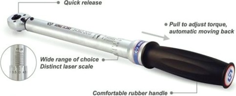 Ключ динамометрический KING TONY серии "EXACT" 1/2", 60 - 340 Нм 34462-2DG [34462-2DG]