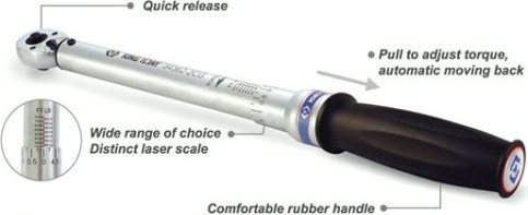 Ключ динамометрический KING TONY серии "EXACT" 3/4", 100 - 600 Hм 34662-1DG [34662-1DG]