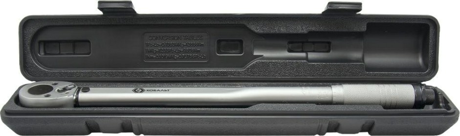 Ключ динамометрический Кобальт 649-691 1/2" 42-210 нм, cr-v кейс Ключ динамометрический Кобальт 649-691 1/2" 42-210 нм, cr-v кейс