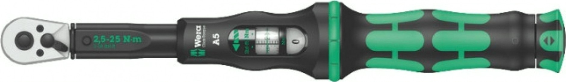 Ключ динамометрический WERA 05075605001 click-torque a 6 регулируемый, шестигранник 1/4", [WE-075605]