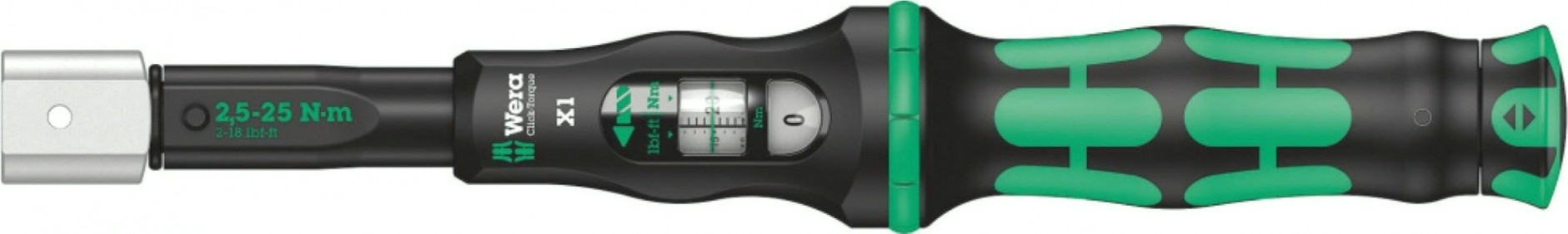 Ключ динамометрический WERA 05075651001 click-torque x 1 регулируемый для насадок 9x12 мм, [WE-075651]