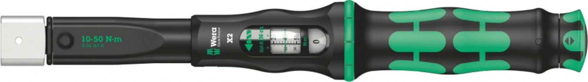 Ключ динамометрический WERA 05075652001 click-torque x 2 регулируемый для насадок 9x12 мм, [WE-075652]