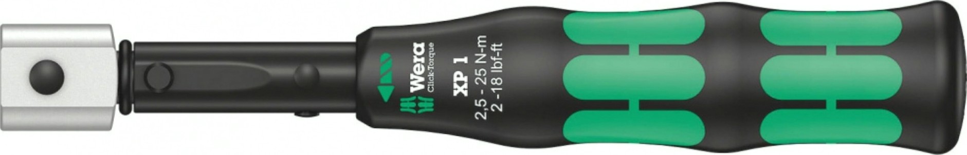 Ключ динамометрический WERA 05075670001 click-torque xp 1 предустановлен 2.5 нм, для насад [WE-075670]