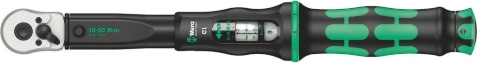 Ключ динамометрический WERA Click-Torque C 1 1/2" DR, 10-50 Нм, 360 мм [WE-075620]