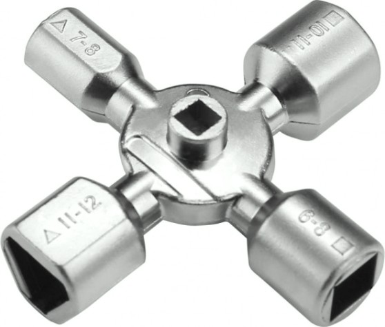 Ключ для электрошкафов DEKO MW01 многофункциональный (10 в 1) [065-0582]