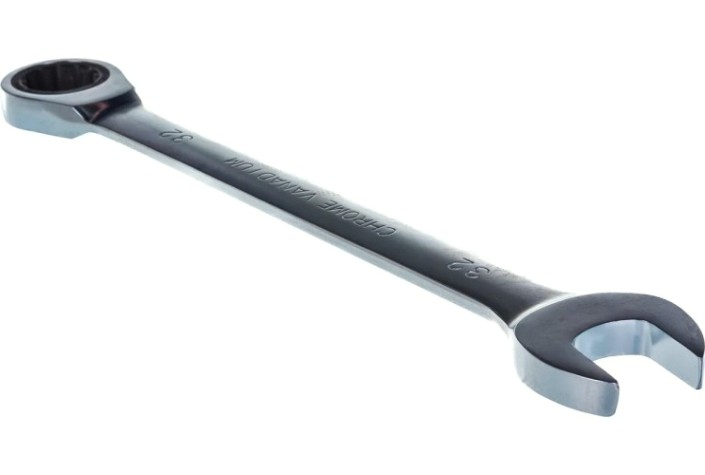 Ключ комбинированный AV Steel AV-315032 трещоточный, 32 мм Ключ комбинированный AV Steel AV-315032 трещоточный, 32 мм
