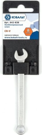 Ключ комбинированный Кобальт 642-838 8 мм cr-v