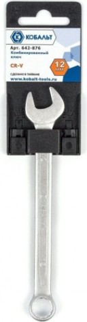 Ключ комбинированный Кобальт 642-876 12 мм cr-v Ключ комбинированный Кобальт 642-876 12 мм cr-v
