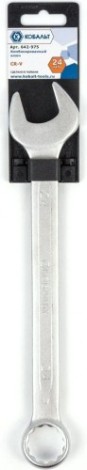 Ключ комбинированный Кобальт 642-975 24 мм cr-v Ключ комбинированный Кобальт 642-975 24 мм cr-v