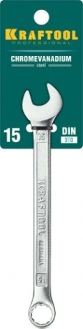 Ключ комбинированный KRAFTOOL 15 мм гаечный [27079-15_z01]
