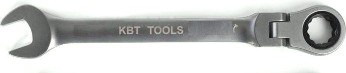 Ключ комбинированный КВТ трещоточный 10 мм с шарниром [79193]