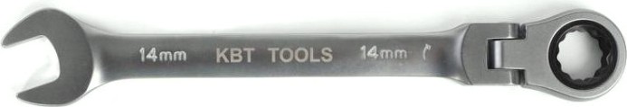 Ключ комбинированный КВТ трещоточный 14 мм с шарниром [79196]