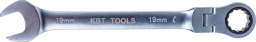 Ключ комбинированный КВТ трещоточный 19 мм с шарниром [79199]