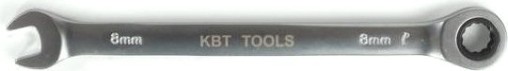 Ключ комбинированный КВТ трещоточный 8 мм с шарниром [79192]