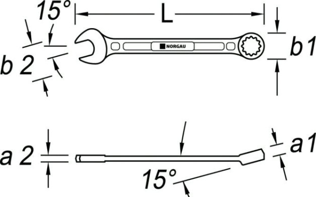 Ключ комбинированный Norgau тип N7 10 мм [060207127]