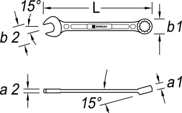 Ключ комбинированный Norgau тип N7 11 мм [060207139]