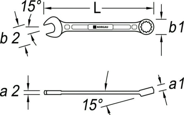 Ключ комбинированный Norgau тип N7 13 мм [060207154]