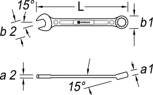 Ключ комбинированный Norgau тип N7 14 мм [060207163]