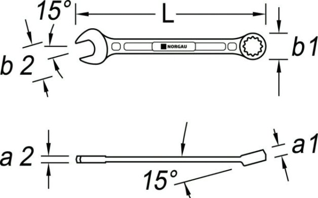Ключ комбинированный Norgau тип N7 19 мм [060207199]