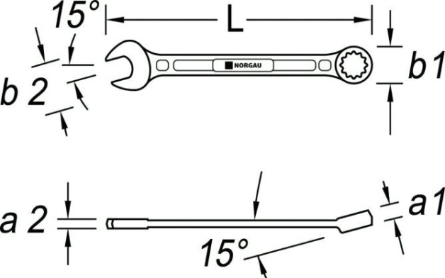 Ключ комбинированный Norgau тип N7 20 мм [060207205]