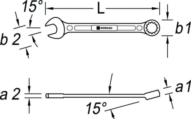 Ключ комбинированный Norgau тип N7 26 мм [060207235]
