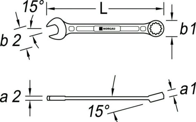 Ключ комбинированный Norgau тип N7 27 мм [060207238]