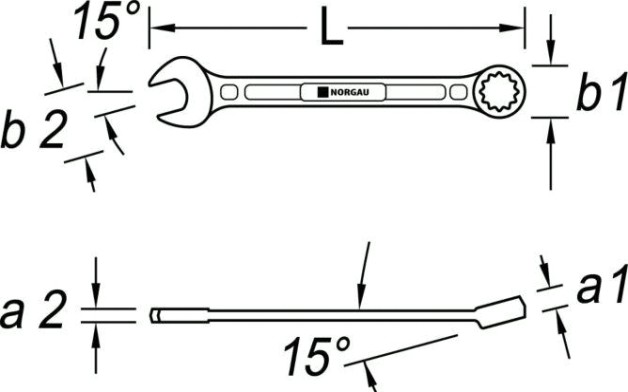 Ключ комбинированный Norgau тип N7 29 мм [060207245]