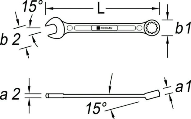 Ключ комбинированный Norgau тип N7 32 мм [060207262]