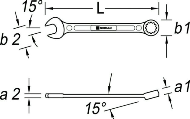 Ключ комбинированный Norgau тип N7 7 мм [060207109]
