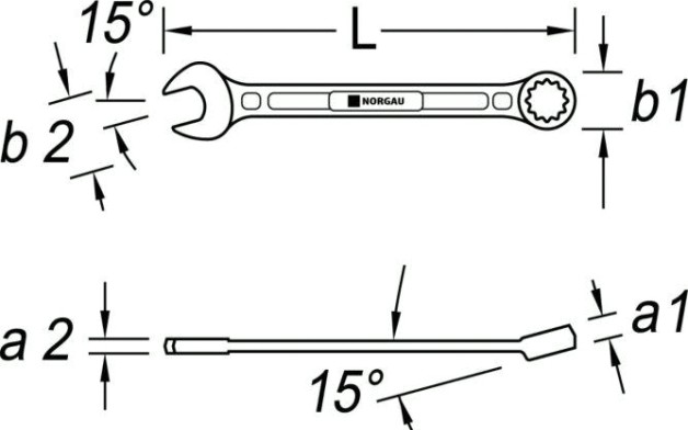 Ключ комбинированный Norgau тип N7 9 мм [060207121]