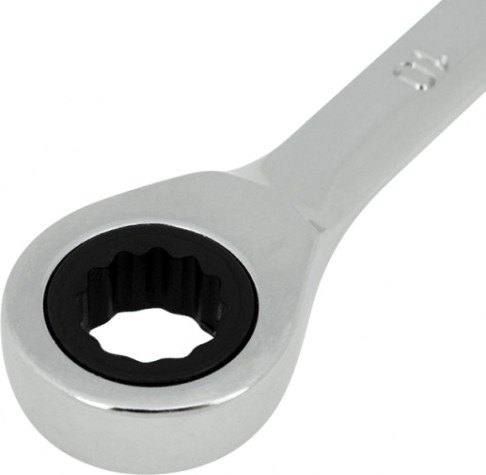 Ключ комбинированный REXANT 12-5805-1 трещоточный 10 мм, crv, зеркальный хром