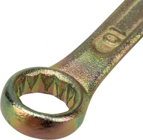 Ключ комбинированный REXANT 12-5805-2 10 мм, желтый цинк