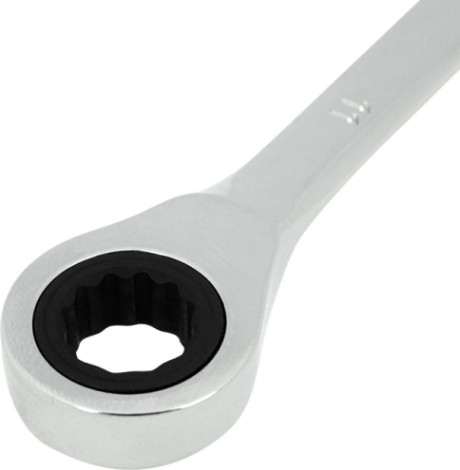 Ключ комбинированный REXANT 12-5806-1 трещоточный 11 мм, crv, зеркальный хром