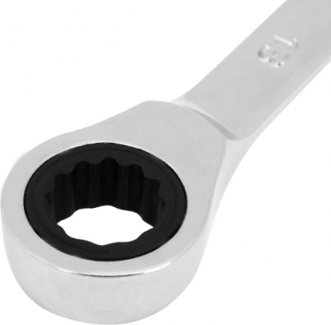 Ключ комбинированный REXANT 12-5808-1 трещоточный 13 мм, crv, зеркальный хром