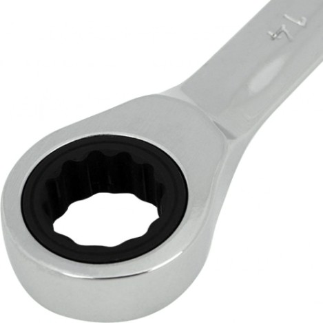 Ключ комбинированный REXANT 12-5809-1 трещоточный 14 мм, crv, зеркальный хром