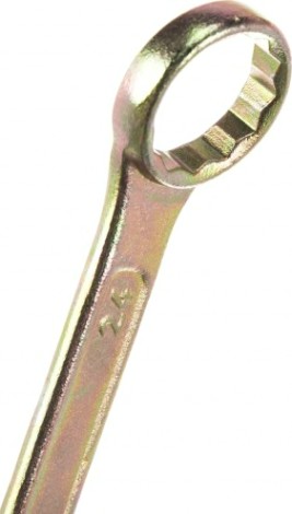 Ключ комбинированный REXANT 12-5815-2 24 мм, желтый цинк Ключ комбинированный REXANT 12-5815-2 24 мм, желтый цинк