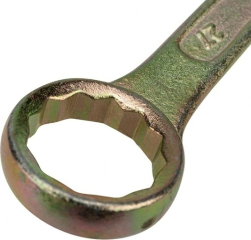 Ключ комбинированный REXANT 12-5816-2 27 мм, желтый цинк Ключ комбинированный REXANT 12-5816-2 27 мм, желтый цинк