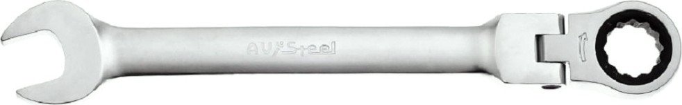 Ключ комбинированный трещоточный AV Steel AV-315216 16 мм, с шарниром