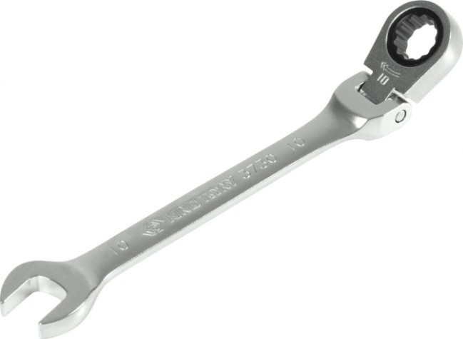 Ключ комбинированный трещоточный KING TONY 373010М 10 мм, с шарниром [373010M]