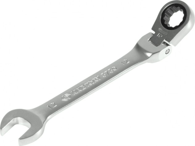 Ключ комбинированный трещоточный KING TONY 373012М 12 мм, с шарниром [373012M]