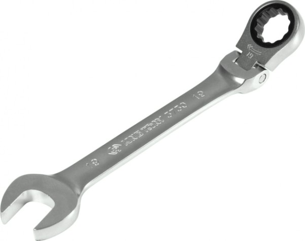 Ключ комбинированный трещоточный KING TONY 373019М 19 мм, с шарниром [373019M]