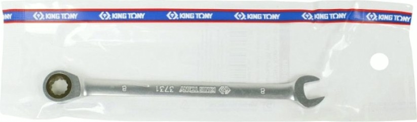 Ключ комбинированный трещоточный KING TONY 373108М 8 мм [373108M]