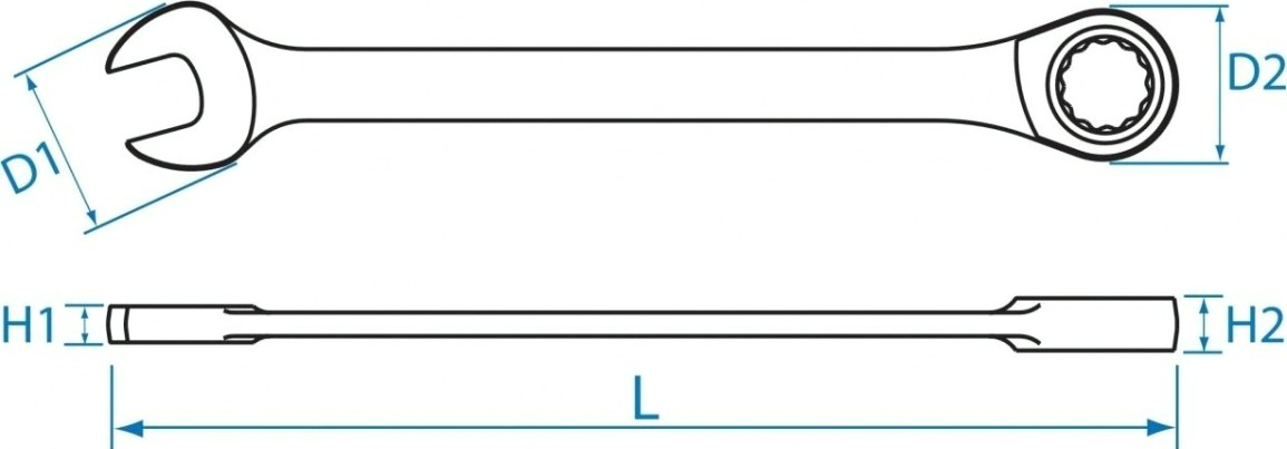 Ключ комбинированный трещоточный KING TONY 373111М 11 мм [373111M]