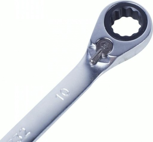 Ключ комбинированный трещоточный KING TONY 373210М 10 мм, с флажком [373210M]