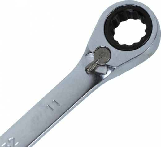 Ключ комбинированный трещоточный KING TONY 373211М 11 мм, с флажком [373211M]