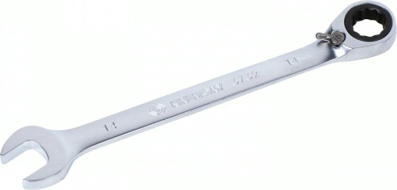 Ключ комбинированный трещоточный KING TONY 373214М 14 мм, с флажком [373214M]