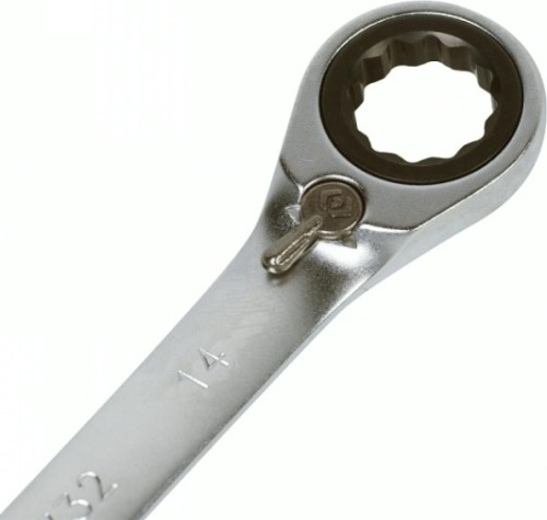 Ключ комбинированный трещоточный KING TONY 373214М 14 мм, с флажком [373214M]